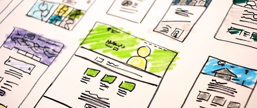 website wireframing image