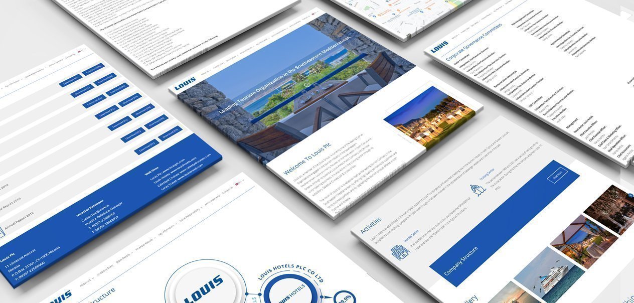 Louis PLC Corporate Website Development